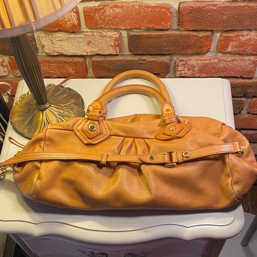 Marc by Marc Jacobs Cognac Tan Leather Satchel with Top Handles